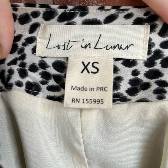 Patterned High-waisted Pants, size XS - Picture 4 of 5
